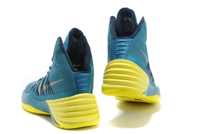 Nike presse Dates cher Hyperdunks 2013 Chaussures Homme Cyan (3)